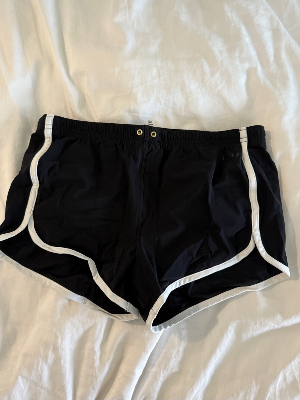 Black Men’s Swim Trunks with White Trim